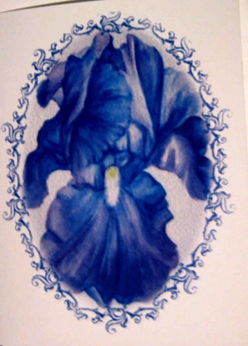 Blue Iris Card