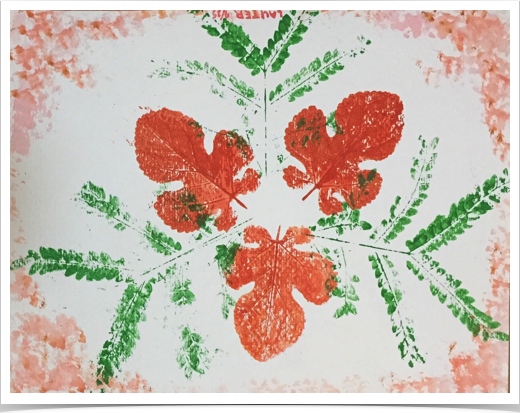 Watercolor stamp practice