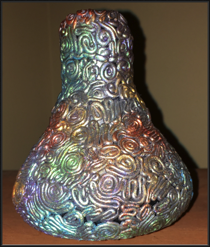 Glass Vase
Clay Covering