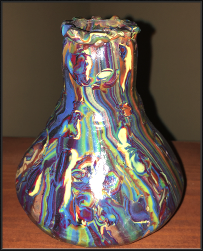 Glass Vase
Clay Covering