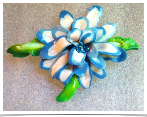 Clay Flower Pin