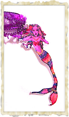 Pendant 
W/ Mermaid Charm