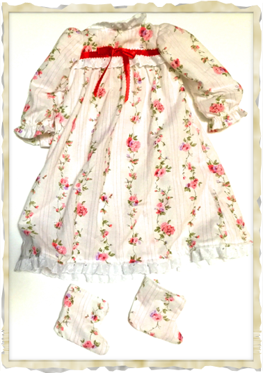 Flannel Nightie and Slippers Flannel Nightie and Slippers