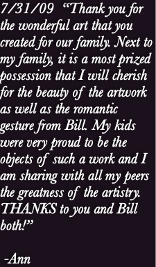 7/31/09  “Thank you for the wonderful art that you